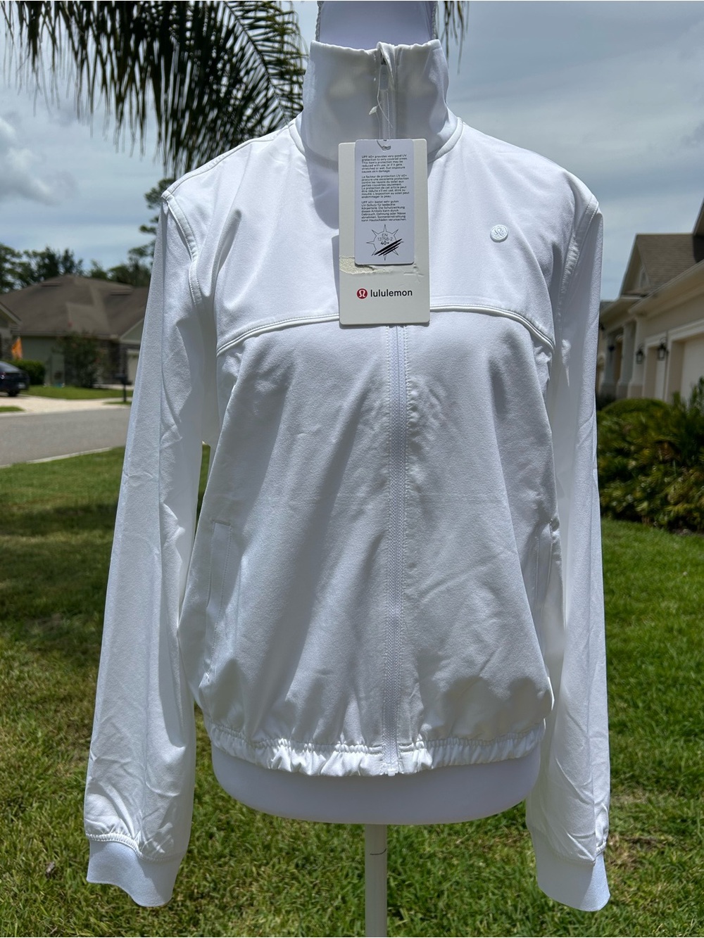 NWT🌷Lululemon Athletics White Full-Zip Bomber Jacket